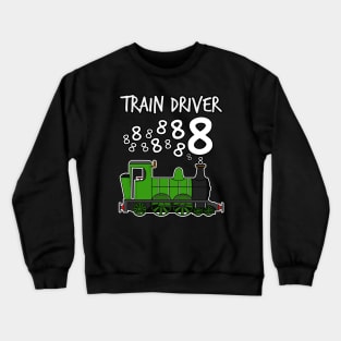 Train Driver 8 Year Old Kids Steam Engine Crewneck Sweatshirt